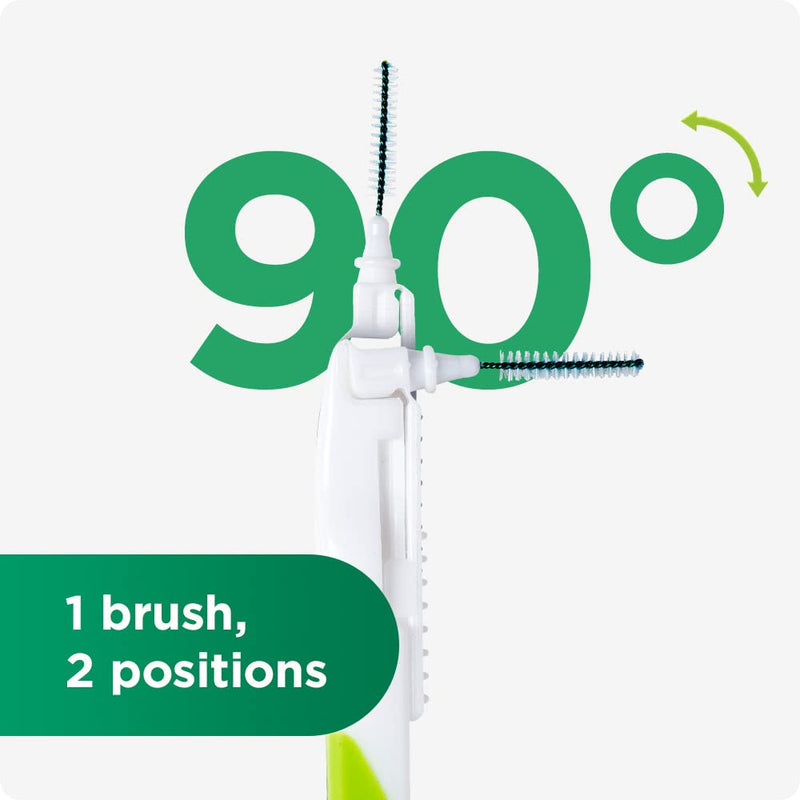 [Australia] - GUM BI-Direction interdental Brushes / Longer Handle for Easy and Thorough Cleaning of The interdental Spaces / 3 x 6 Pieces (1.2 mm) 1.2mm 