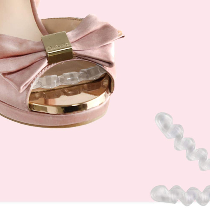 [Australia] - Exceart 1 Pair Clear High Heel Grips Adhensive Tape Silicone Gel Insert Pads Liner Sandal Cushion Sticker for Loose Women Too Big Shoes 