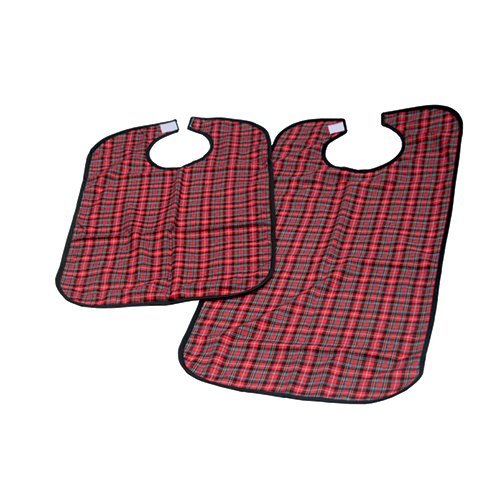 [Australia] - Kozee Komforts Adult Washable Reusable Clothing Protector Bib With Waterproof Backing - Pack Of 3 Large 