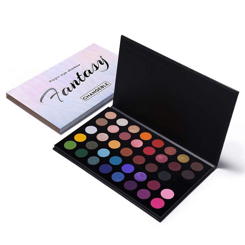 [Australia] - Highly Pigmented Eye Makeup Palette , Matte Shimmer Metallic Eyeshadow Pallet Long Lasting Blendable Natural Colors Make Up Eye Shadows Cosmetics Gift Kit 