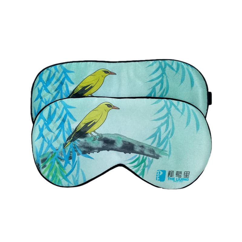 [Australia] - townssilk 2 pcs 100% Silk Sleep mask with Adjustable Strap,Comfortable and Super Soft Eye mask Including 2 pc liuing 2p5 