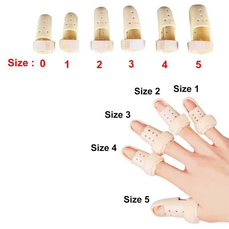 [Australia] - Thinvik [2 Piece Plastic Mallet Dip Finger Support Brace Splint Joint Protection Injury L Pack(Size3-4-5) 