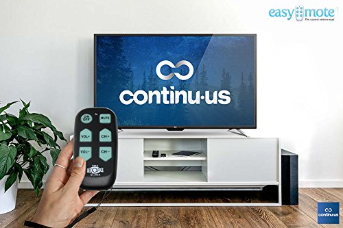 [Australia] - Universal Big Button TV Remote - DT-R08B EasyMote | Backlit, Easy Use, Smart, Learning Television & Cable Box Controller, Perfect for Assisted Living Elderly Care. Black TV Remote Control 