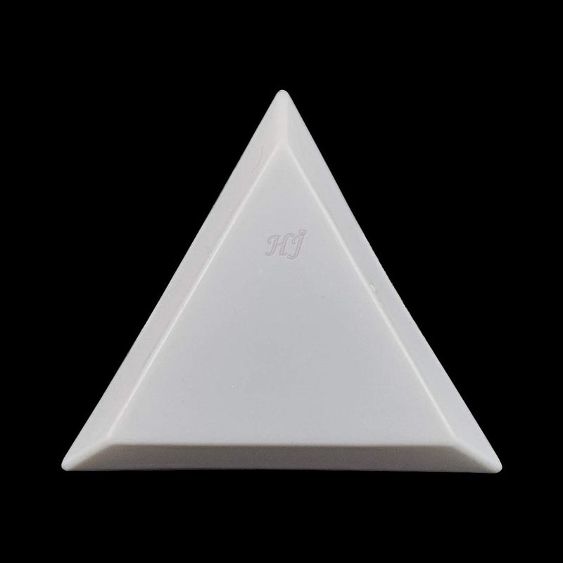 [Australia] - 6pcs White Triangle Bead Sorting Trays,Magical Tray for Rhinestones for Flipping Flatback Rhinestones, HJ-NA113 