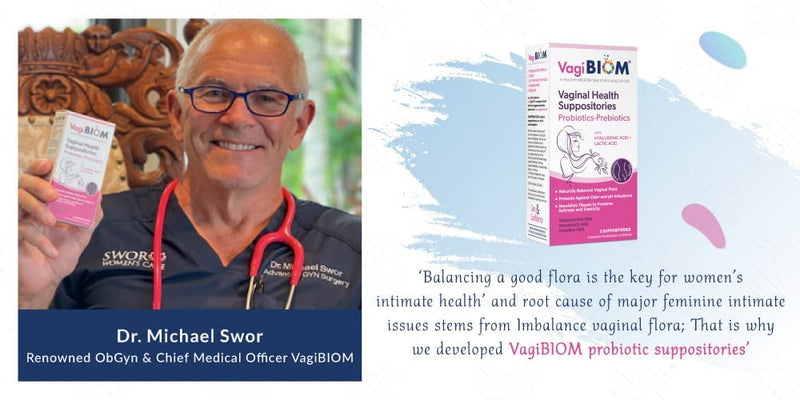 [Australia] - Biom Vaginal Probiotic Suppository: Natural Vaginal pH and Odor Control Regimen; Balance and Nourishes Vaginal Microbiome; No Parabens (5 count) 