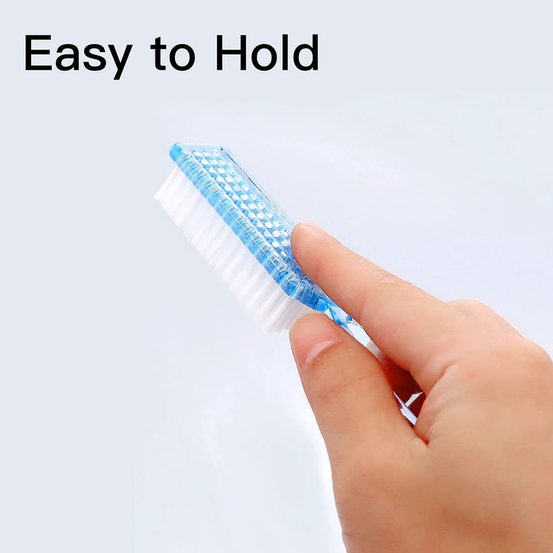 [Australia] - Handle Grip Nail Brush Cleaner Fingernail Scrub Brush Hand Cleaning Brushes Soft Stiff Bristles Scrubber Manicure Tools Kit for Nails and Toes,4 Pcs 