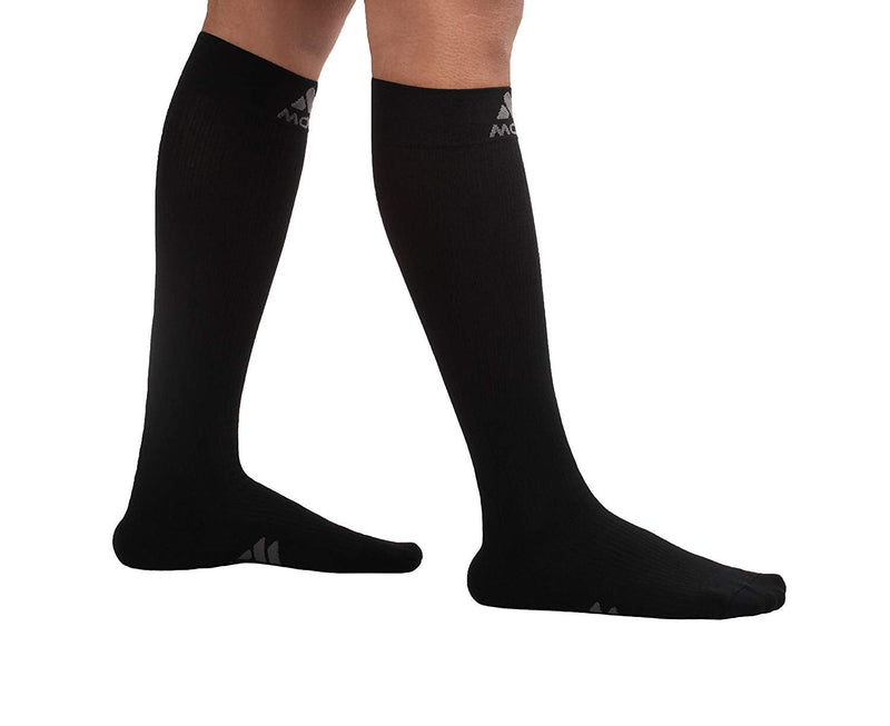 [Australia] - Mojo Compression Socks - Comfortable Coolmax Material for Recovery & Performance - Medical Support Socks - 20-30 mmHg Support - Compression Stockings for Women & Men (Black, 3X-Large) Black 