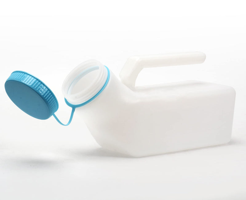 [Australia] - Tovee Upgraded Urinals for Men with Glow in The Dark,1000ml Thick Pee Bottles with Lid,Spill Proof Urinal Bottle for Car,Hospital,Elderly & Incontinence,2 Pack 2 Pack 
