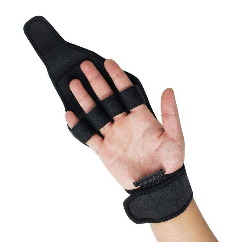 [Australia] - Finger Rehabilitation Train Auxiliary Gloves Splint Finger Recovery Grip Impairment Fitness equipment grip Hand Wrist Support (Regular) Nylon 