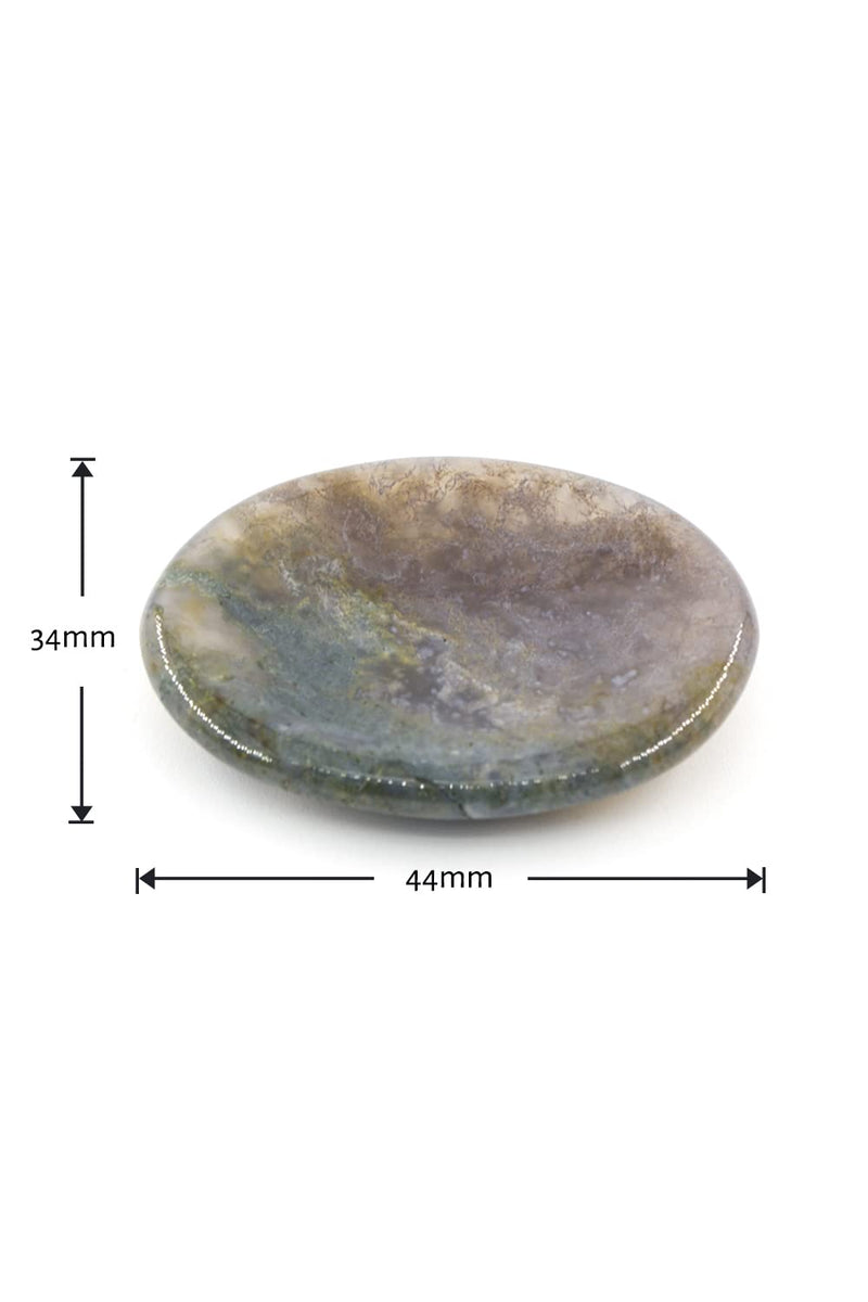 [Australia] - Ouubuuy Indian Agate Thumb Worry Stone Healing Crystal Gemstone Pocket Palm Stone - Anxiety Stress Relieve 