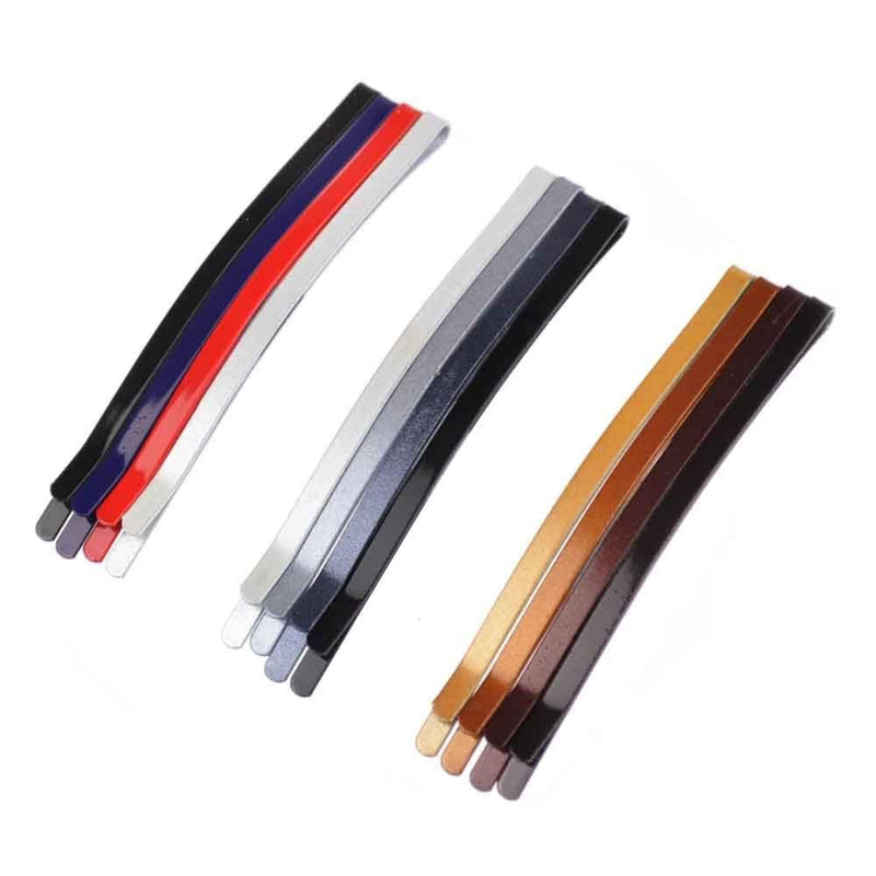 [Australia] - Essential Enhanced Durable Long last Strong Jumbo Metal Bobby Curvy Pin for Thick Hair, A pack of 12 pcs, Black L (Pack of 1) 
