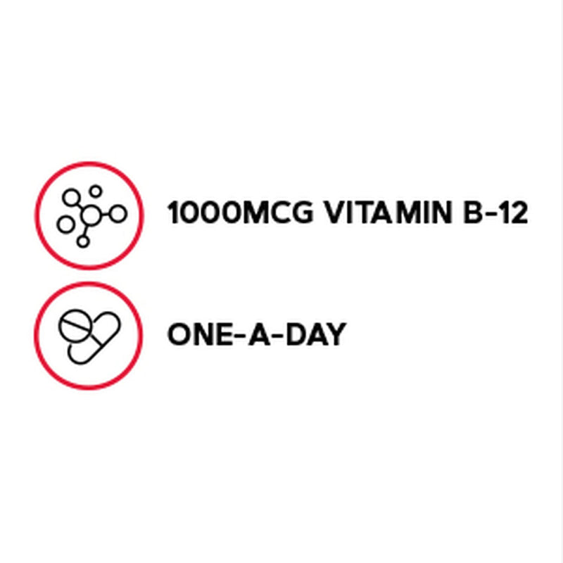 [Australia] - GNC Vitamin B-12 1000mcg, 90 Caplets, Supports Energy Production 