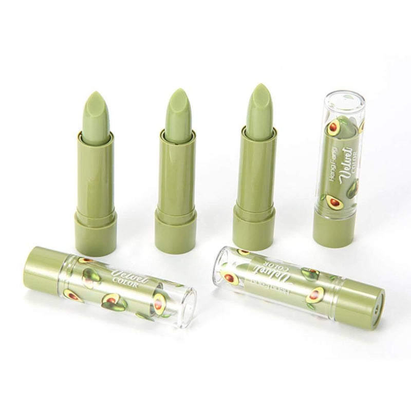 [Australia] - Btspring 2 Pack Avocado Lipstick, Long Lasting Nutritious Lip Balm Lips Moisturizer Magic Temperature Color Change Lip Gloss (Green) 