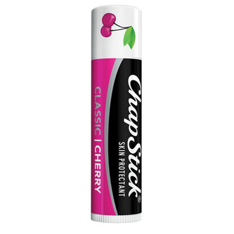 [Australia] - ChapStick Classic (1 Blister Pack of 3 Sticks, Cherry Flavor) Skin Protectant Flavored Lip Balm Tube, 0.15 Ounce Each, 3 Count (Pack of 1) 0.45 Ounce (Pack of 1) 