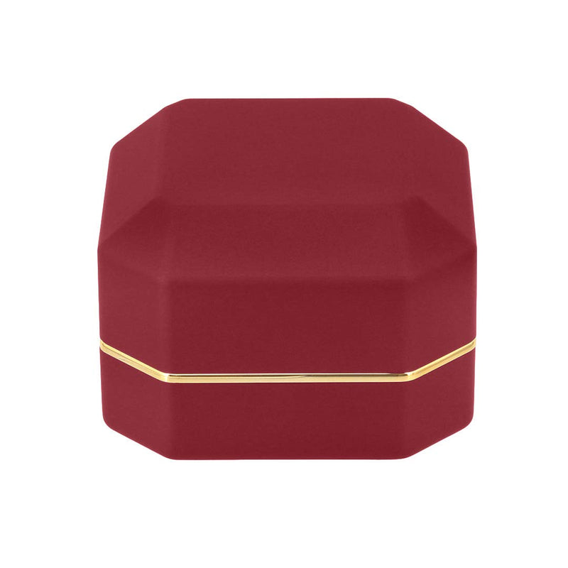 [Australia] - Orita Proposal LED Light Ring Box Engagement Ring Case Velvet Jewelry Gift Box Case Ring Holder Red 