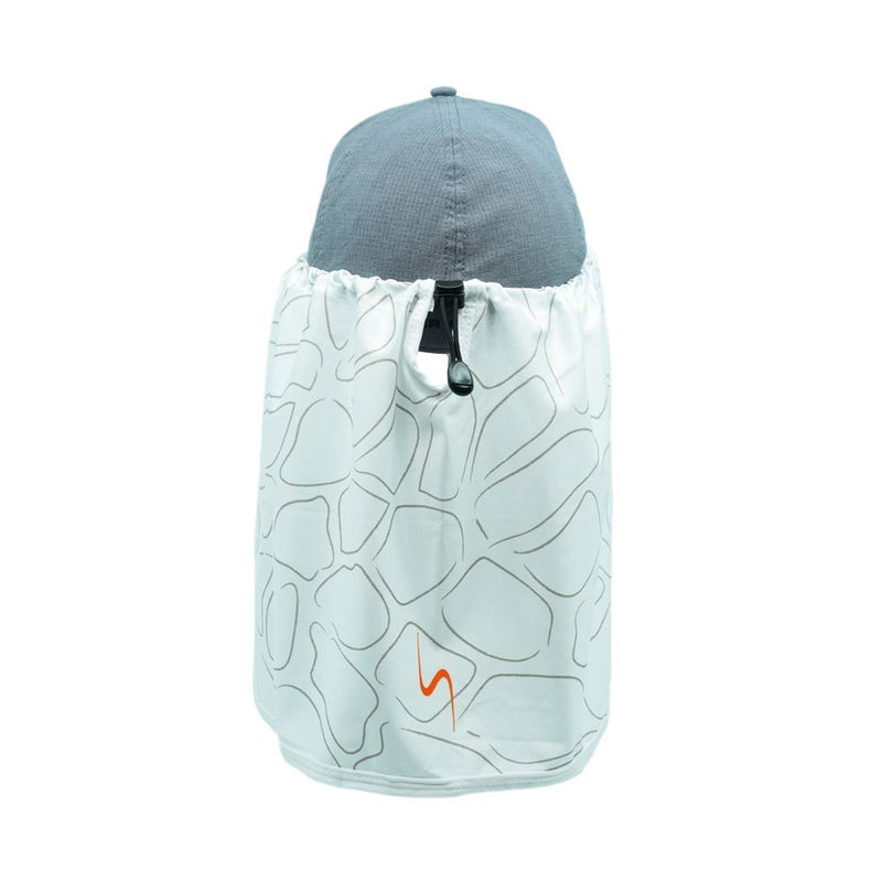 [Australia] - Sprigs Sun Protection Hat Shade Attachment with SPF 45+ & Cooling Fabric White Pebble 