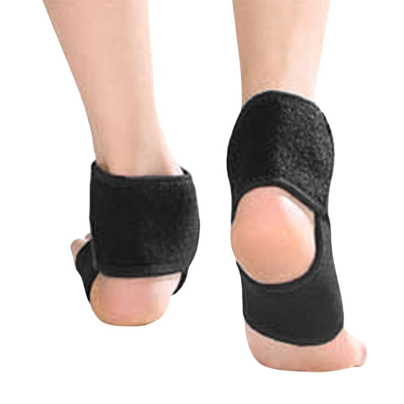[Australia] - 2 Pack Kids Child Adjustable Nonslip Ankle Tendon Compression Brace Sports Dance Foot Support Stabilizer Wraps Protector Guard for Injury Prevention & Protection for Sprains, Sore or Weak Ankles (Small (Pack of 2), Black) Small (Pack of 2) 