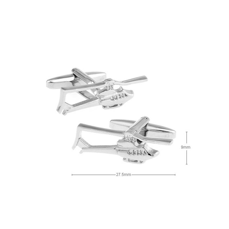 [Australia] - Helicopter Cufflinks Huey Single Blade Army Wedding Fancy Gift 