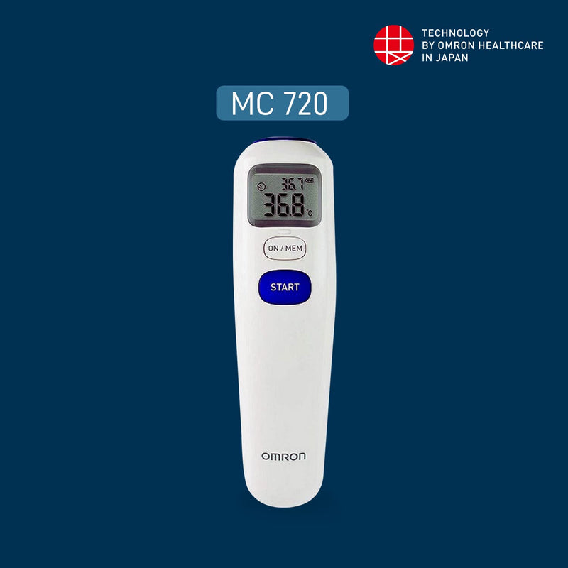 [Australia] - Omron Mc-720 Non-Contact Forehead Thermometer 
