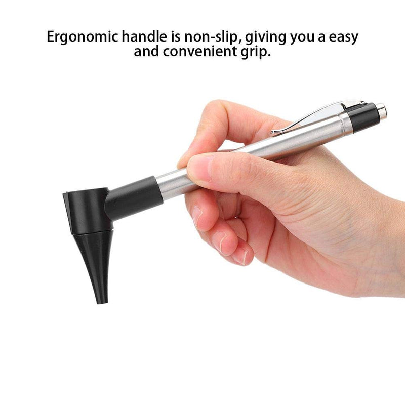 [Australia] - Ear Care Otoscope, Visual Magnifier for Mouth Eyes Nose Ear Earwax Remover Otoscope with Flashlight Otoscope Lens Ophthalmoscope Lens Ear Cover Tongue Depressor 