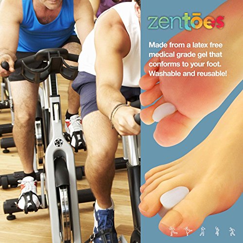 [Australia] - ZenToes 6 Pack Gel Toe Separators with No Loop for Bunions and Corns - Corrector Pads Provide Bunion Relief and Prevent Toe Rub (Small) Small (Pack of 6) 