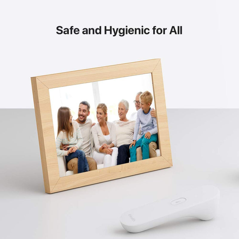 [Australia] - iHealth No-Touch Forehead Thermometer, Digital Infrared Thermometer for Adults and Kids, Touchless Baby Thermometer, 3 Ultra-Sensitive Sensors, Large LED Digits, Quiet Vibration Feedback, Non Contact 