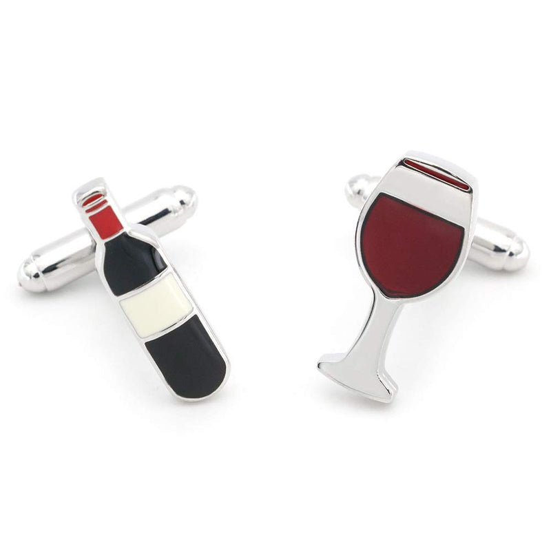 [Australia] - Wine Bottle and Glass Cufflinks 