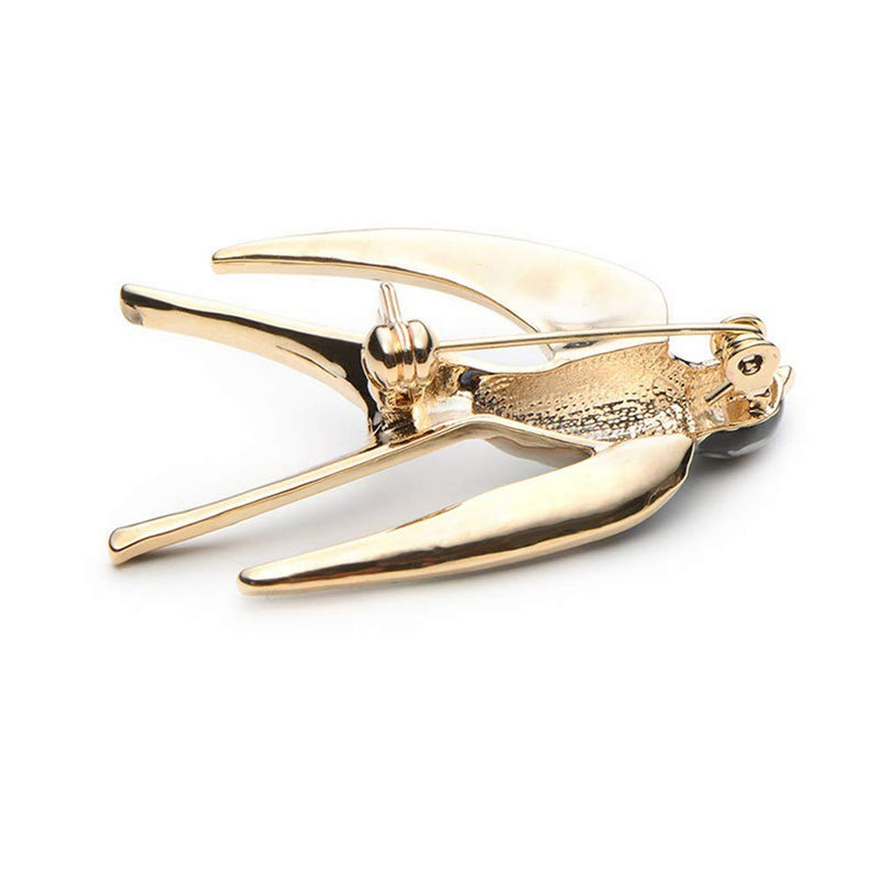 [Australia] - Comelyjewel Premium Lovely Crystal Swallow Animal Brooch Bird Lapel Pin Badge Women Jewelry 