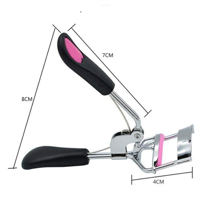 [Australia] - Eyelash Curler Stainless Steel with Brush Mascara Muffle False Eyelashes Accessory Best Professional Tool for Lashes Curls Pinkiou 
