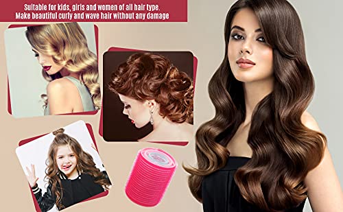 [Australia] - KHEERANA 30 Pieces Hair Rollers - 18 Self Grip Rollers, 12 Duckbill Clips - Salon Hairdressing Hair Curlers 44mm, 36mm And 25mm for Curling and Hair Styling (Rollers+Clips) (30 PCS) 30 PCS 