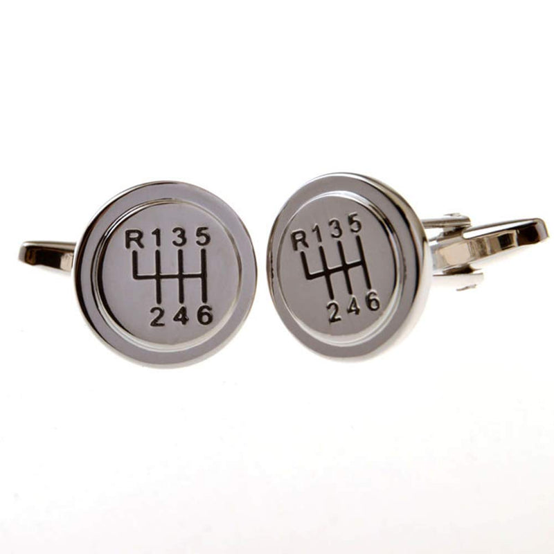 [Australia] - 6 Stick Shift Automobile Cufflinks Car Racecar Sport Motor Vehicle Manual 