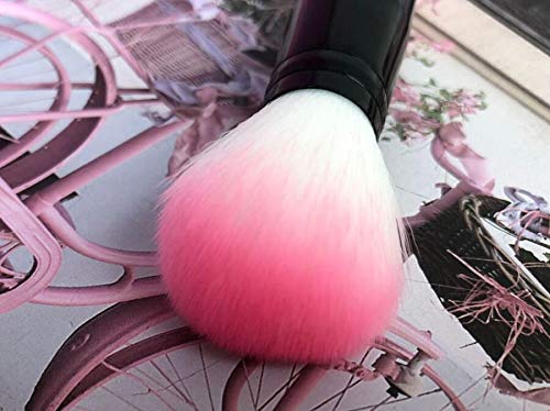 [Australia] - WOIWO 2 Pieces of Professional Blush Beautiful Makeup Brush With One End of Non-Latex Bullet Powder Puff and One End of Blush Brush Cosmetic Tools 