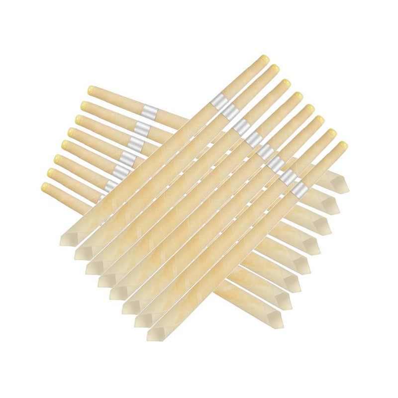 [Australia] - 16Pcs Ear Cones Wax Remover Ear Wax Candles Organic Non-Toxic Earwax Candles Hollow Ear Candling Candles with Protective Discs Ear Candles 