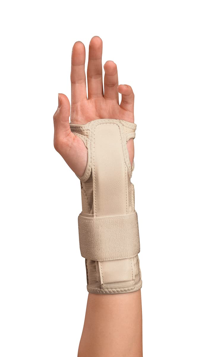 [Australia] - Mueller Sports Medicine Reversible Wrist Stabilizer with Splint, For Men and Women, Beige, L/XL Large/X-Large (Pack of 1) 