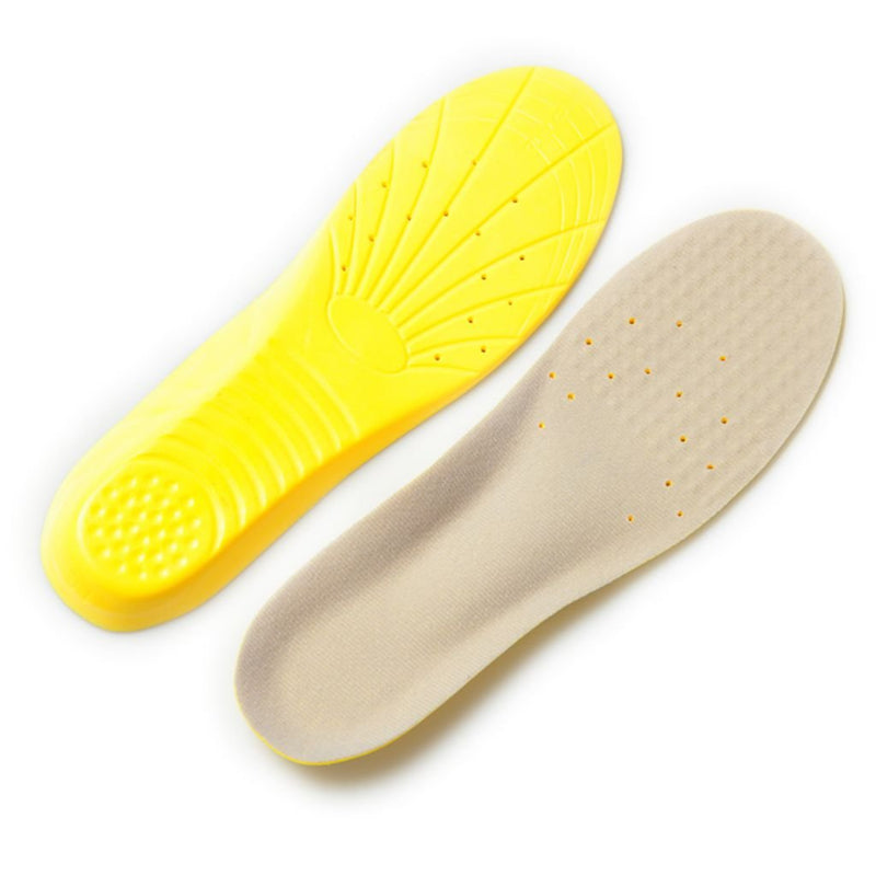 [Australia] - Shoe Insoles, Memory Foam Insoles, Providing Excellent Shock Absorption and Cushioning for Feet Relief, Comfortable Insoles for Men and Women for Everyday Use, M [US M: 6-9/W: 7-11] Yellow M [US M: 6-9/W: 7-11] 