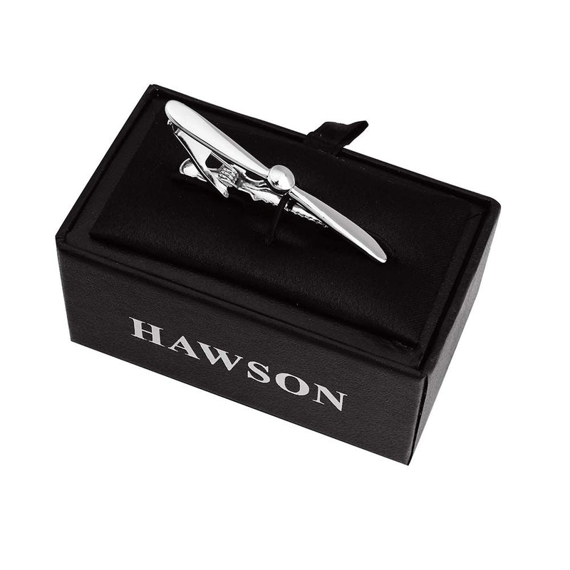 [Australia] - HAWSON 2 inch Tie Clip for Men-Novelty Propeller Necktie Bar Clip,Tie Pin,Special Interesting Gift for Men 