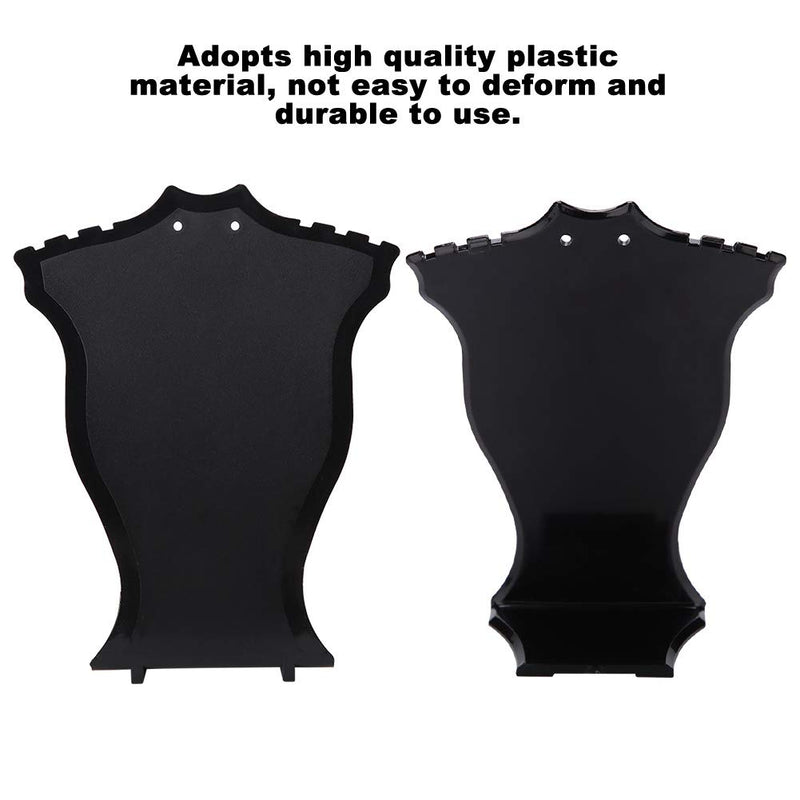 [Australia] - Necklace Display Stand - Mannequin Bust Store Display Stand for Storage and Presentation of Jewelry - Not Easy to Deform(Black) Black 