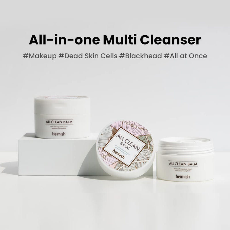 [Australia] - Heimish All Clean Balm 120ml, Cleansing balm Make up Remover, Face Wash, Korean make up remover, Facial cleansing balm, Balm to Oil, Pore and Sebum Care, Blackhead Care, Soothing & Moisturizing 