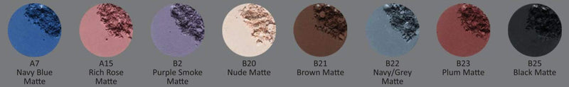 [Australia] - Black Matte Opaque Smokey Eye Onyx Midnight Zero Jet Black Pressed Powder Eye Shadow Eyeshadow Talc & Paraben Free Vegan No Animal Testing & Cruelty Free Black Matte 