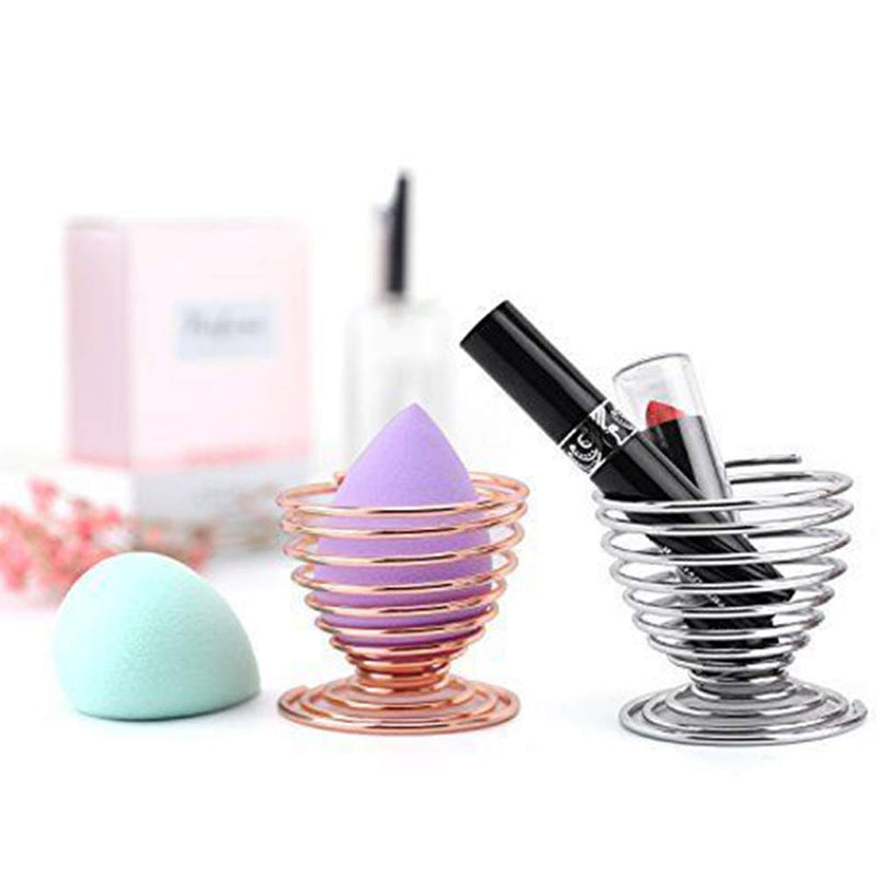 [Australia] - Beauty Makeup Sponge Blender Holder Silver Makeup Sponge Holder Drying Stand Egg Powder Puff Sponge Support Display Stand,1pcs 