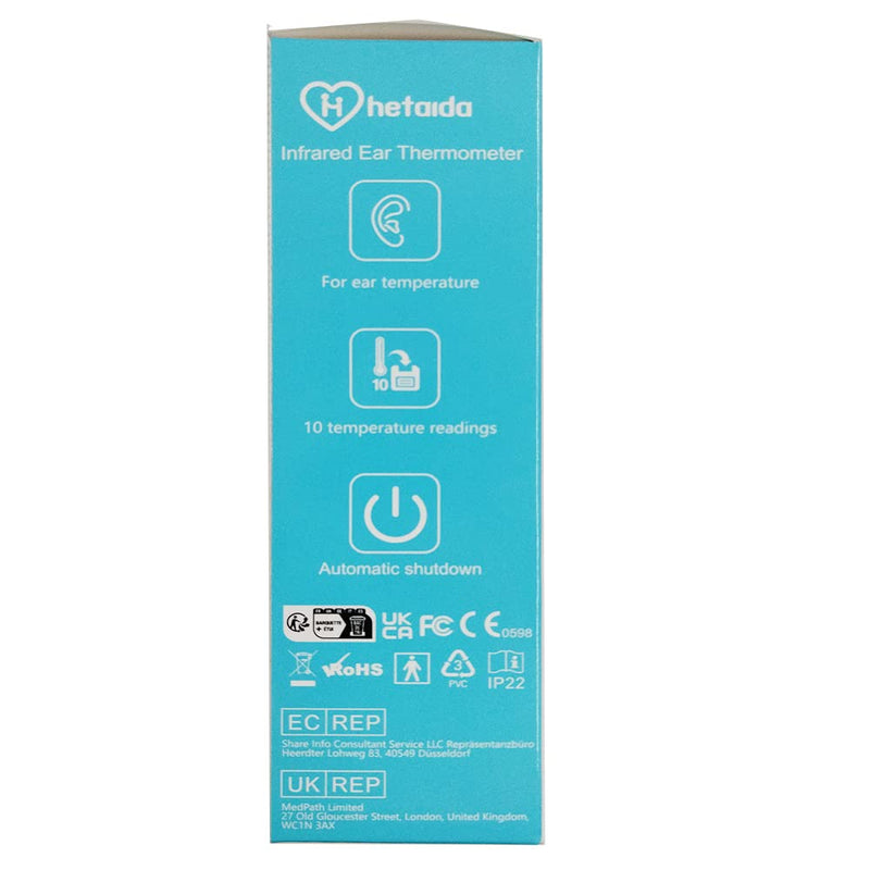 [Australia] - Ear Thermometer for Adults and Kids, Infrared Temperature Thermometer for Children, Digital Baby Body Thermometers with Fever Alarm and Accuracy Reading 