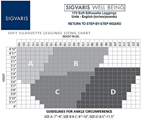 [Australia] - SIGVARIS Soft Silhouette Leggings Opaque Footless Compression Tights 15-20 mmHg 