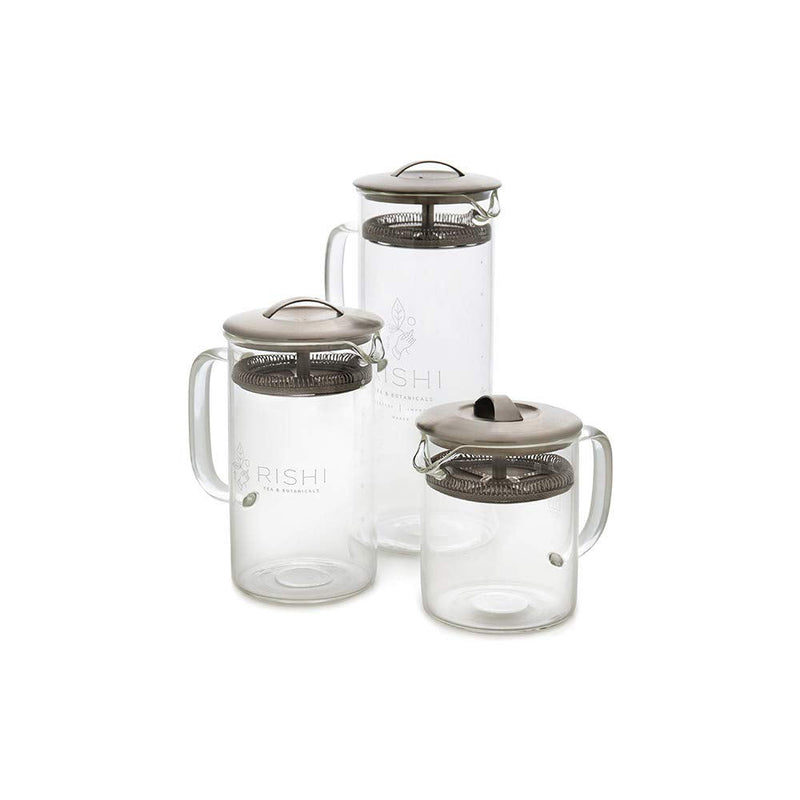 [Australia] - Rishi Tea Simple Brew Loose Leaf Tea Glass Teapot, 13.5 fl-oz (400 ml) 