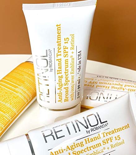 [Australia] - Retinol by Robanda Anti-Aging Hand Treatment │ Broad Spectrum SPF 15 + Retinol Cream to Repair Dry Skin 