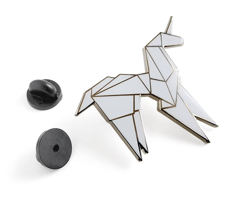 [Australia] - Pinsanity Origami Unicorn Enamel Lapel Pin 