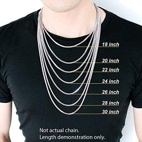 [Australia] - Authentic Solid Sterling Silver Rope Diamond-Cut Braided Twist Link .925 Rhodium Necklace Chains 1.5MM - 5.5MM, 16" - 30", Made In Italy, Men & Women, Next Level Jewelry 16.0 Inches 