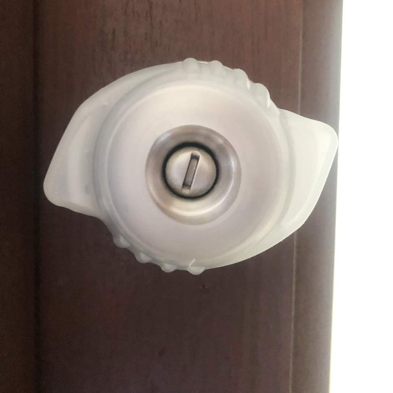 [Australia] - Doorknob Grips, Door Knob Cover, Open Doors Easily Standers Great Grips with Glow Inserts Sleep Aids, Silicone Doorknob Bumper Grips, Childproof Door Handle Safety Covers (2 Pack) 
