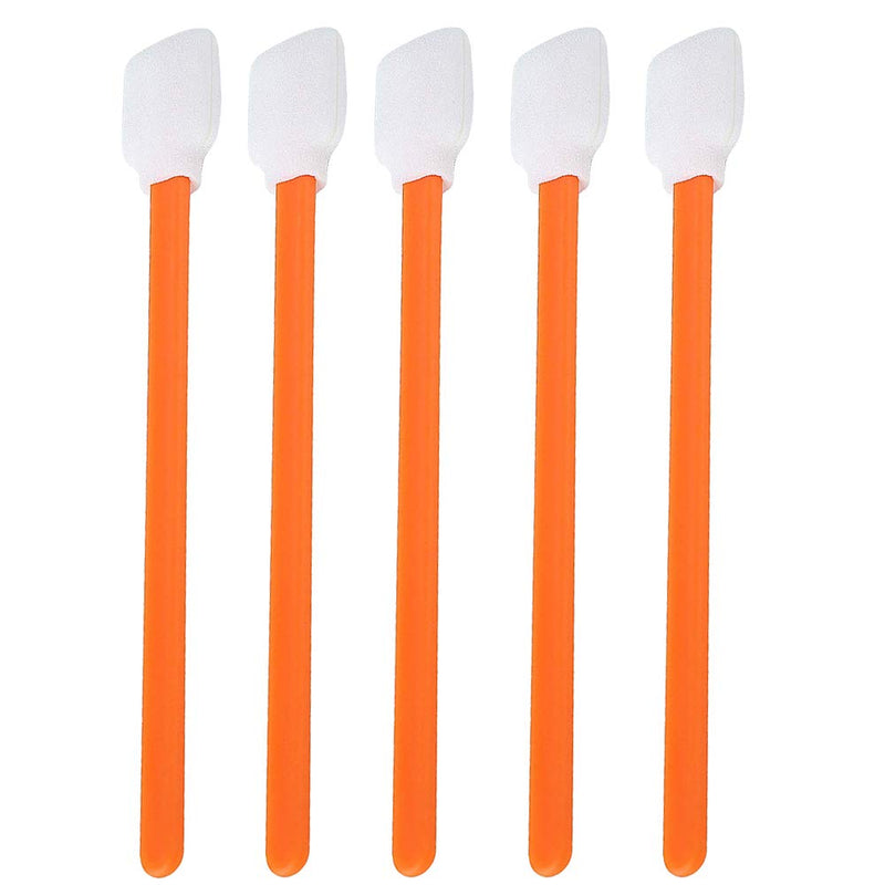[Australia] - Wellgler's 200pcs 5.11" Foam Swabs, Square Rectangle Cleaning Swab，for Solvent Format Inkjet Printer Roland Optical Equipment （Orange） orange 