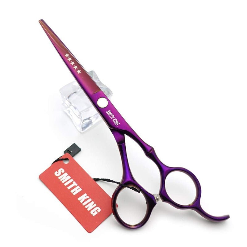 [Australia] - 6.0 inch hair scissors set hair cutting scissors & thinning scissors with razor&comb in 1 set (Violet) 