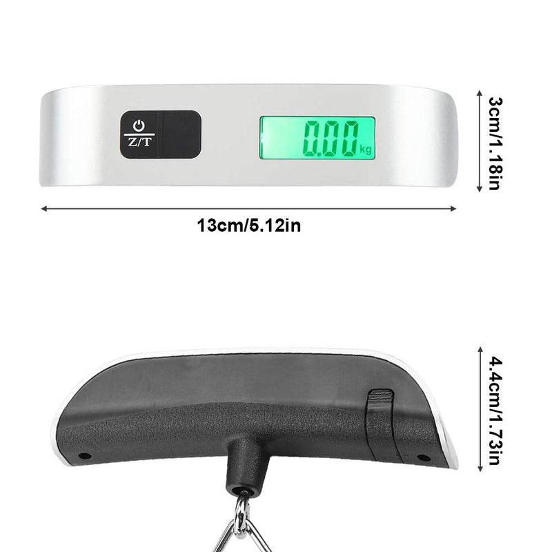 [Australia] - Portable Digital Scale,Mini Size LCD Digital Electronic Hanging Scales Portable Hook Weighing Balance Max. Load 50Kg 